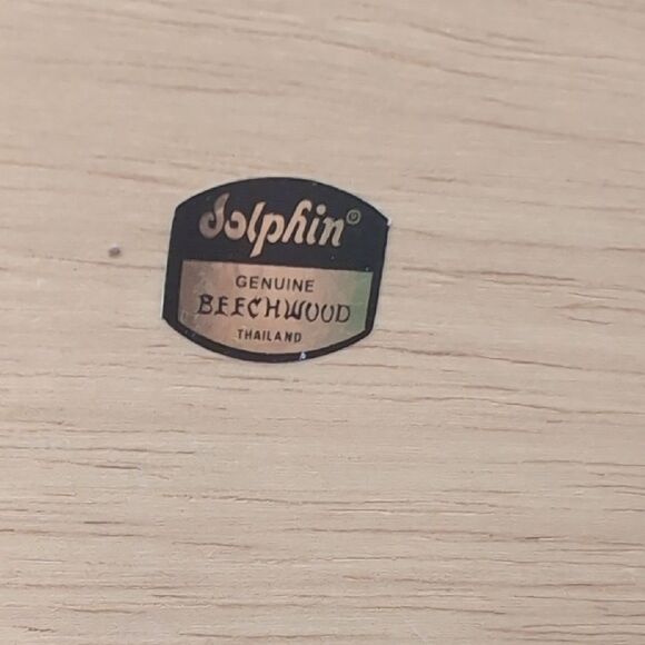 Vintage MCM Thai Beechwood Magazine Rack Holder By Dolphin - Picture 2 of 5